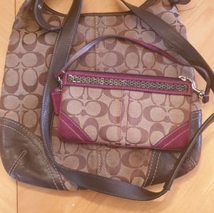 Coach crossbody bag and wallet